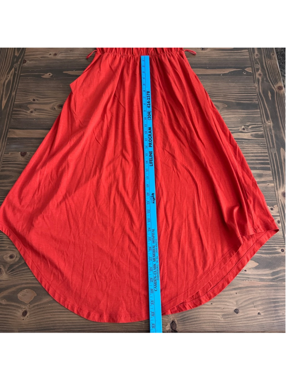 Patagonia W's Lithia Dress Womens S Orange Halter Organic Cotton Tencel READ - Picture 12 of 12